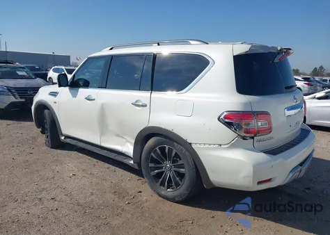 2017 Nissan Armada Platinum z USA, uszkodzony, nr VIN JN8AY2NF1H9301801
